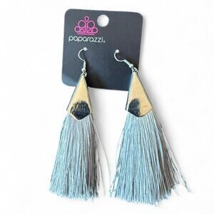 Paparazzi silver tassel earrings tassel